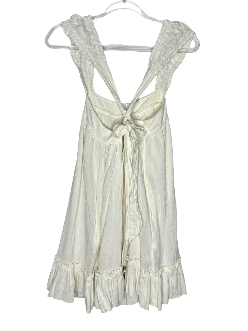 Free People | Baby Bubble Mini Dress in Ivory White Medium